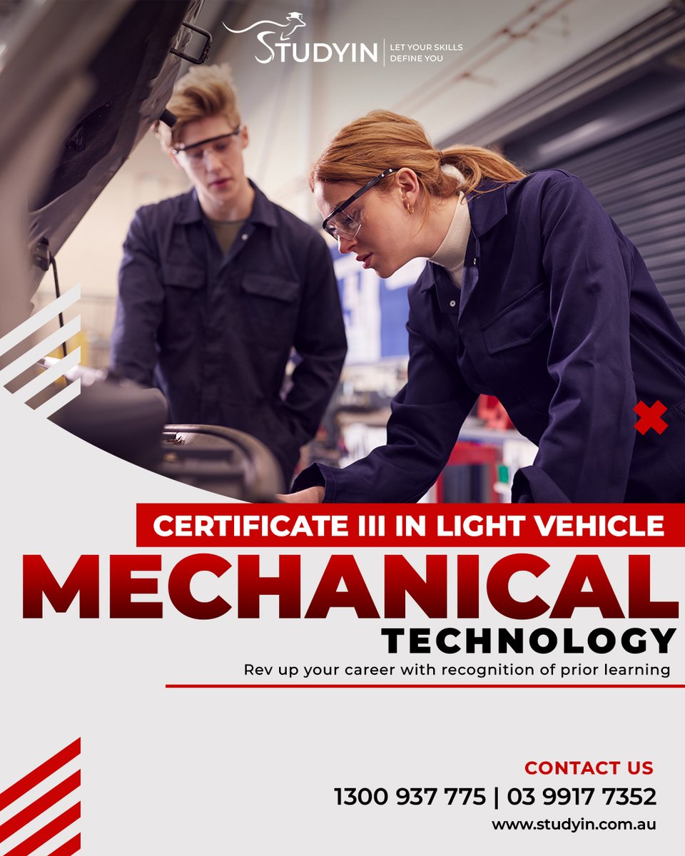 studyinptyltd's tweet photo. Get your trade qualification through RPL 

#RPL #RecognitionofPriorLearning #getqualified #qualification #Automotive #AutoMechanic #Trade #machines #skills #certification #Australia #jobseekers https://t.co/DFnSEIqZMa