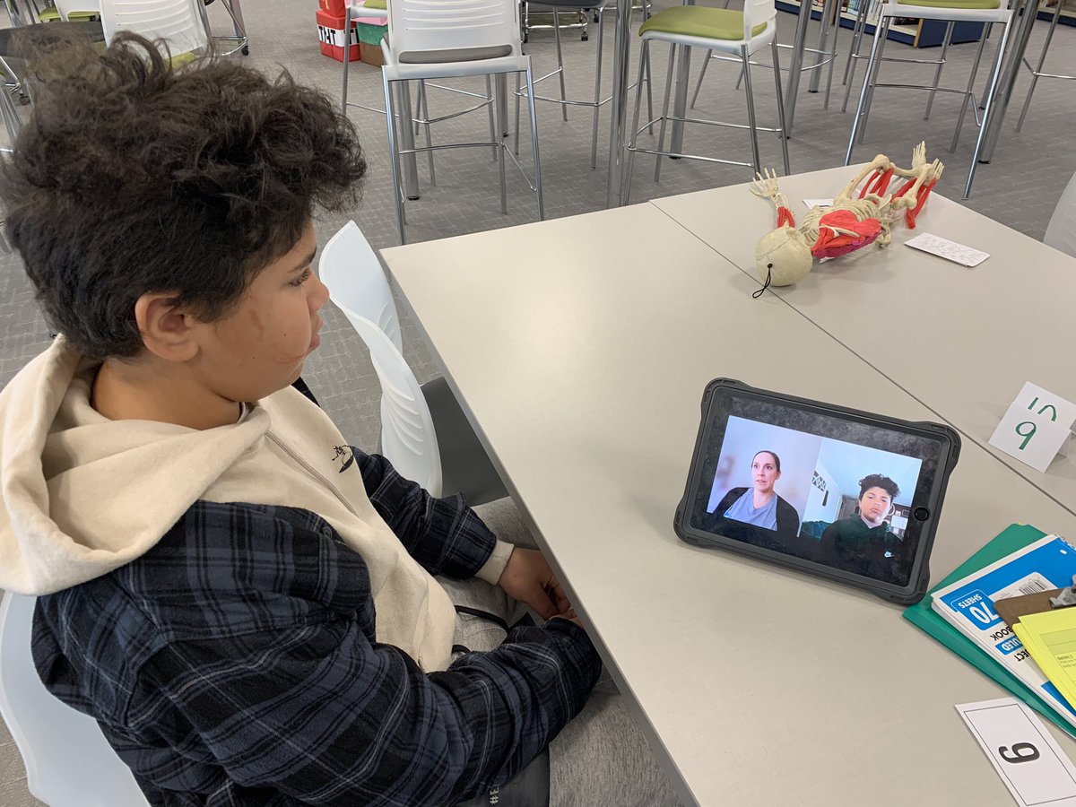 MrsMMurph's tweet photo. Loved watching my incredibly talented and creative students present their Human Body Systems Projects in class today. They blew me away with their topics, connections to their own lives, and depth of research and subsequent knowledge. #everestpride @DCEMS67 @DCEverestSchool https://t.co/kr7NB25faB