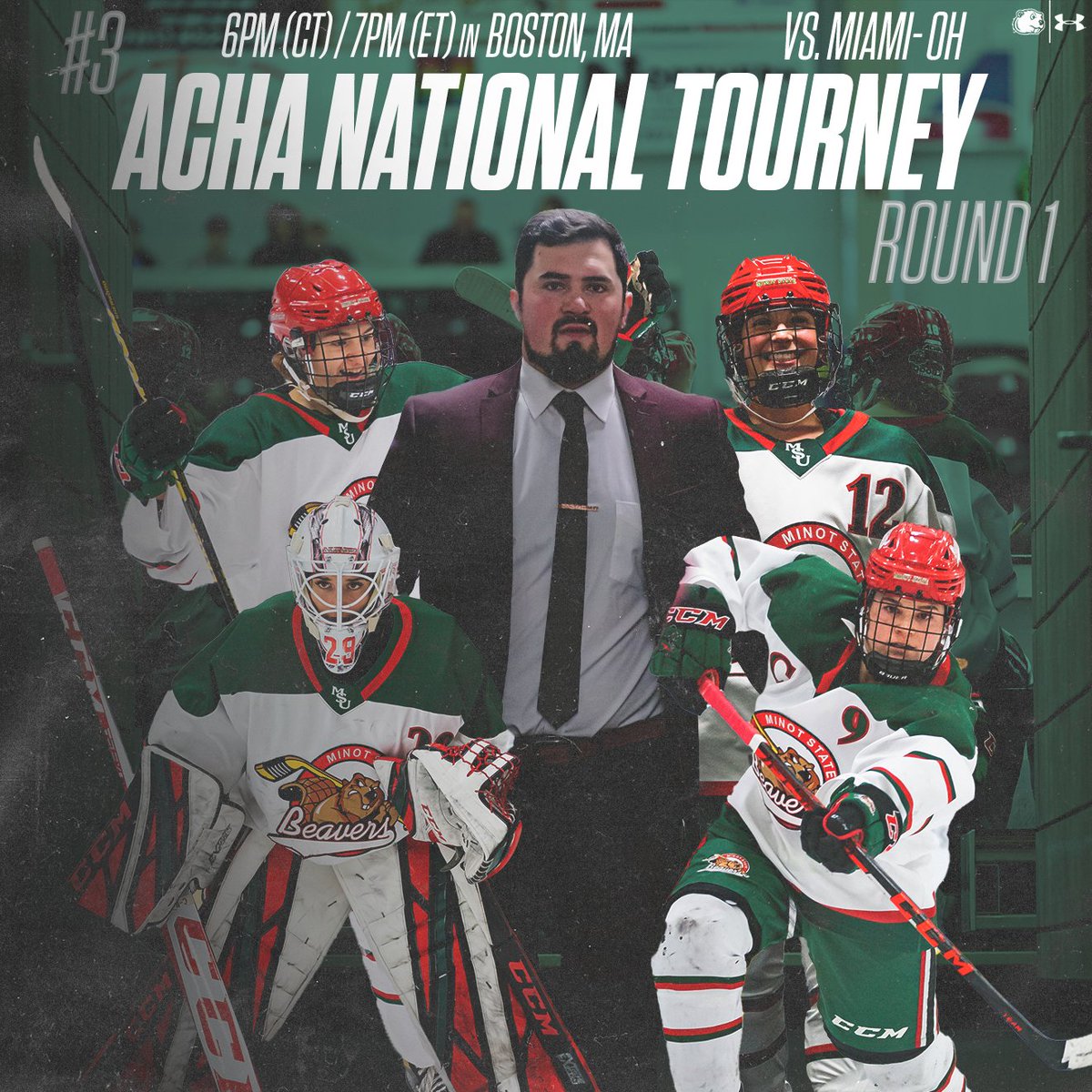 MSUBeaversWHKY's tweet photo. 🚨NATIONAL TOURNEY🚨
It's game one at the national tournament and we take on Miami-OH in Boston 6pm (CT)/ 7pm (ET)! 

#BuildTheDam | #OnwardBeavers https://t.co/bwrcOlyZi1