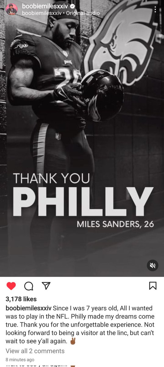 Isko on Twitter "Miles Sanders thanks the Eagles and the City of