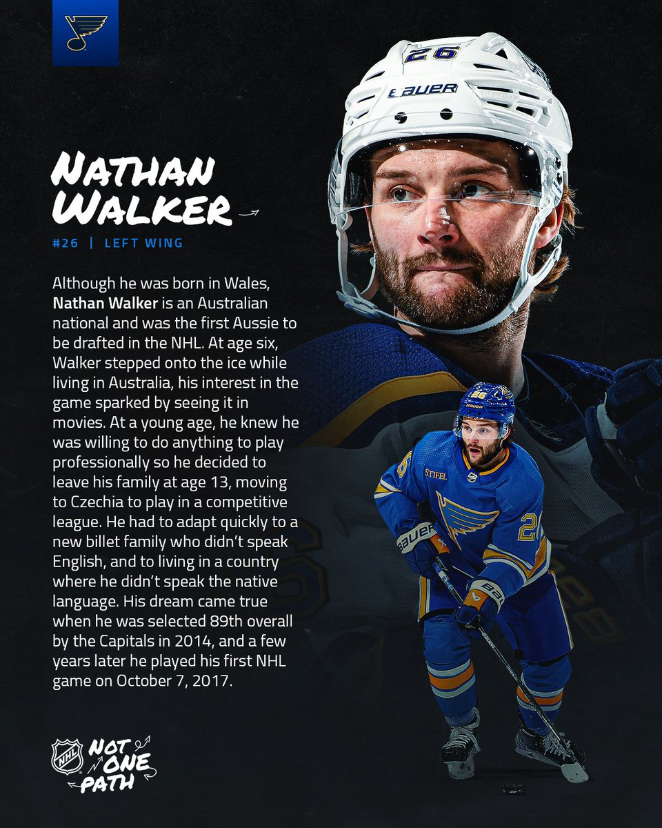 NHL Public Relations on Twitter "Nathan Walker, who started his hockey