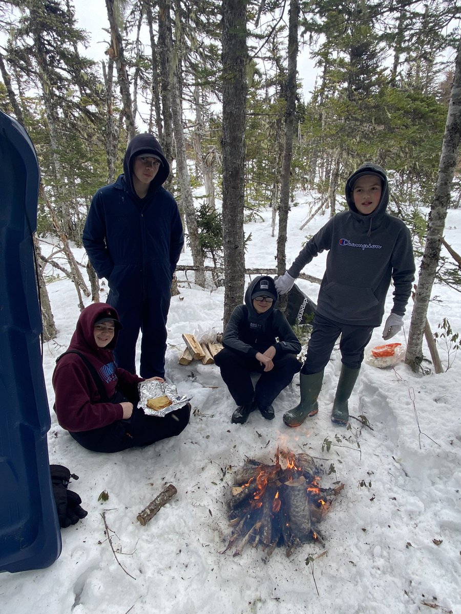 MsCareyPE1's tweet photo. My favourite part of a Bishop White Barons Boil Up: Eating all the snacks the student’s cook! 😝 #DartOutdoors @schoolsportsnl https://t.co/D6LW2nIpU8