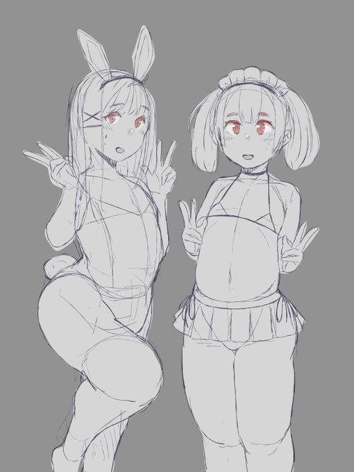 珍しく描いてる工程を残してたので 