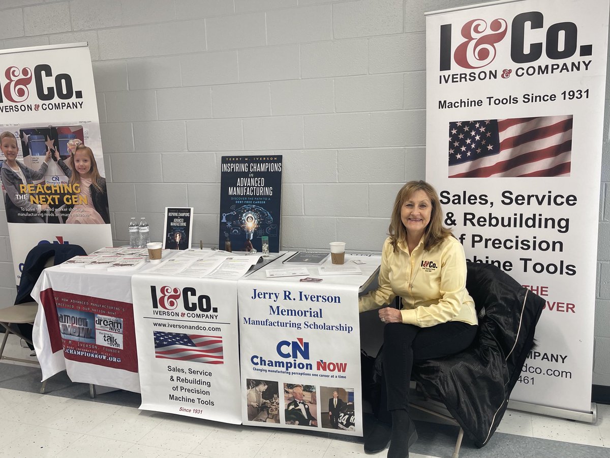 Iverson &amp; Company at Lake County Tech Campus Job Fair representing our manufacturing industry and speaking to high school juniors and seniors.
