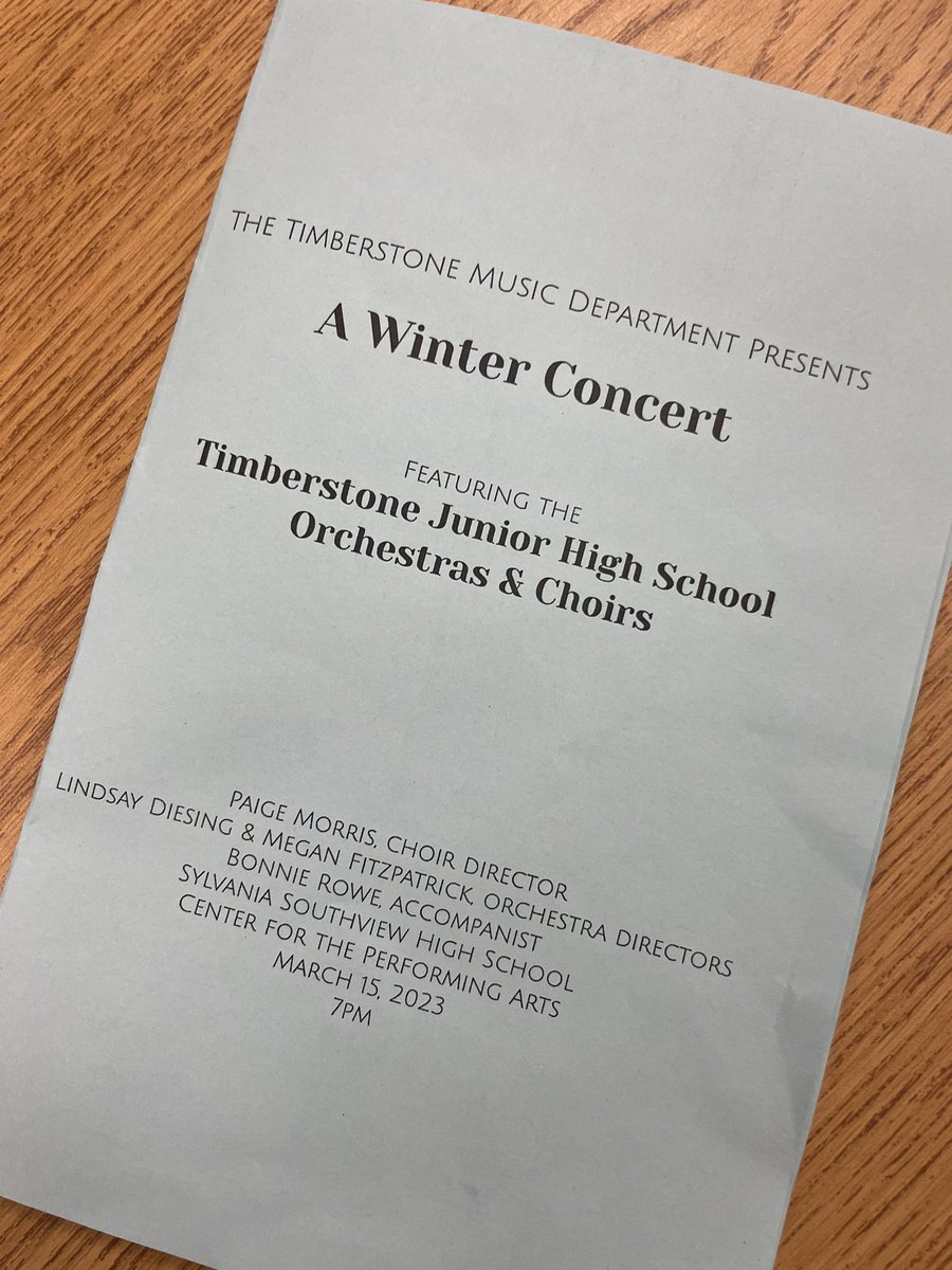 SuptSylvania's tweet image. A great night filled with great music! #Timberstone #Wolfpack