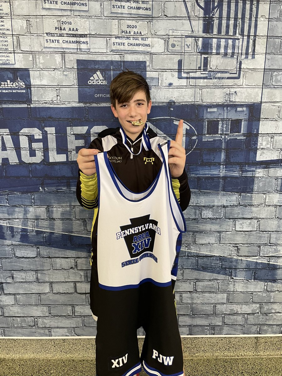 FHSWrestlingPA's tweet photo. Congratulations to Cole Retos on winning the qualifier for the PJW state tournament! 🥇 looking forward to seeing you compete! @JacobRetos #FuturePate #BuiltByBethlehem #FreedomFamily #FreedomWrestling #MarchMatness https://t.co/uu8GckX26p