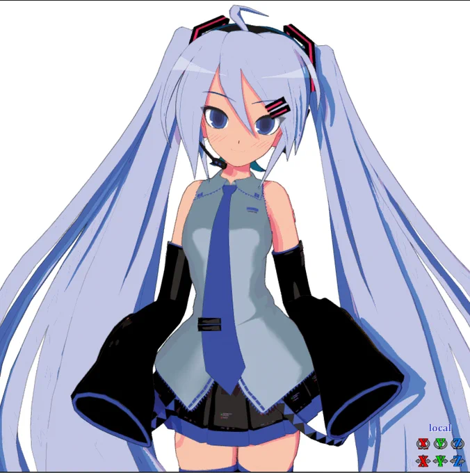 Imitation Miku from M2 Snow Park Stage by Ai_3Dfx from P.I.P, ElleP, KH40, ikeno, and KanekoRanou 