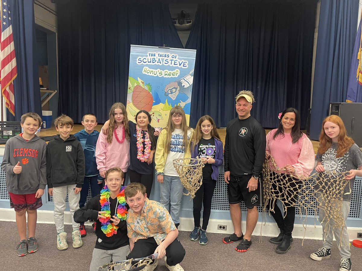 6th Project Extra students showcased their environmentally sustainable fishing nets using SISAL , which won state-wide recognition from <a href="/Samsung/">Samsung Electronics</a> Solve for Tomorrow Competiton and had the chance to thank <a href="/SCUBA_tales/">Scuba Steve</a> for his expertise! <a href="/SteaKristin/">Kristin Stea</a>