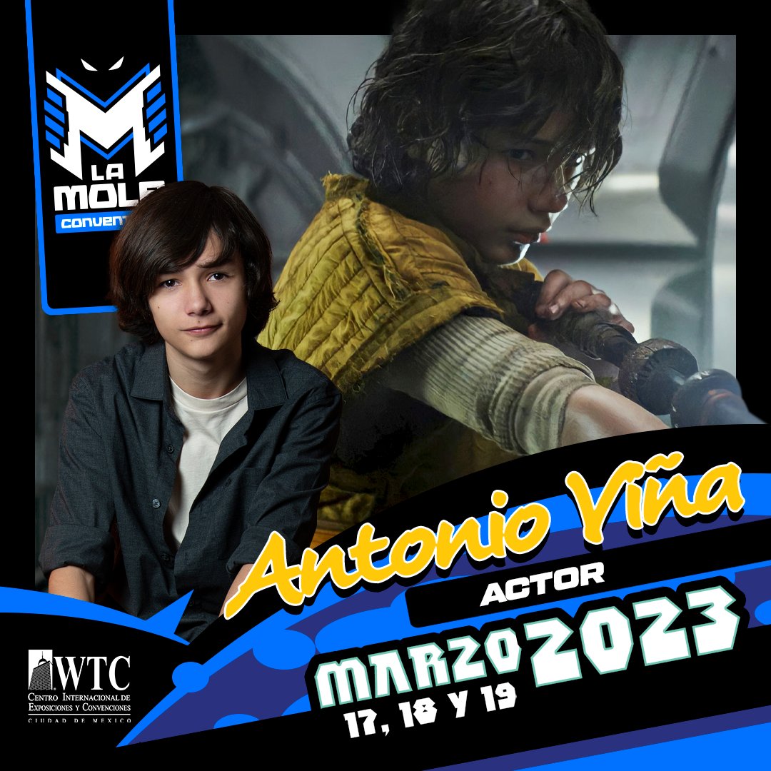 ✨El actor infantil ANTONIO VIÑA, quien dio vida al joven #CassianAndor en la serie #Andor, de <a href="/disneyplusla/">Disney+ Latinoamérica</a>, se suma a los invitados especiales de #LaMole2023 relacionados con el universo #StarWars. 
💥¡Visítalo el 17, 18 y 19 de marzo! 
👉Horarios y precios por confirmar.