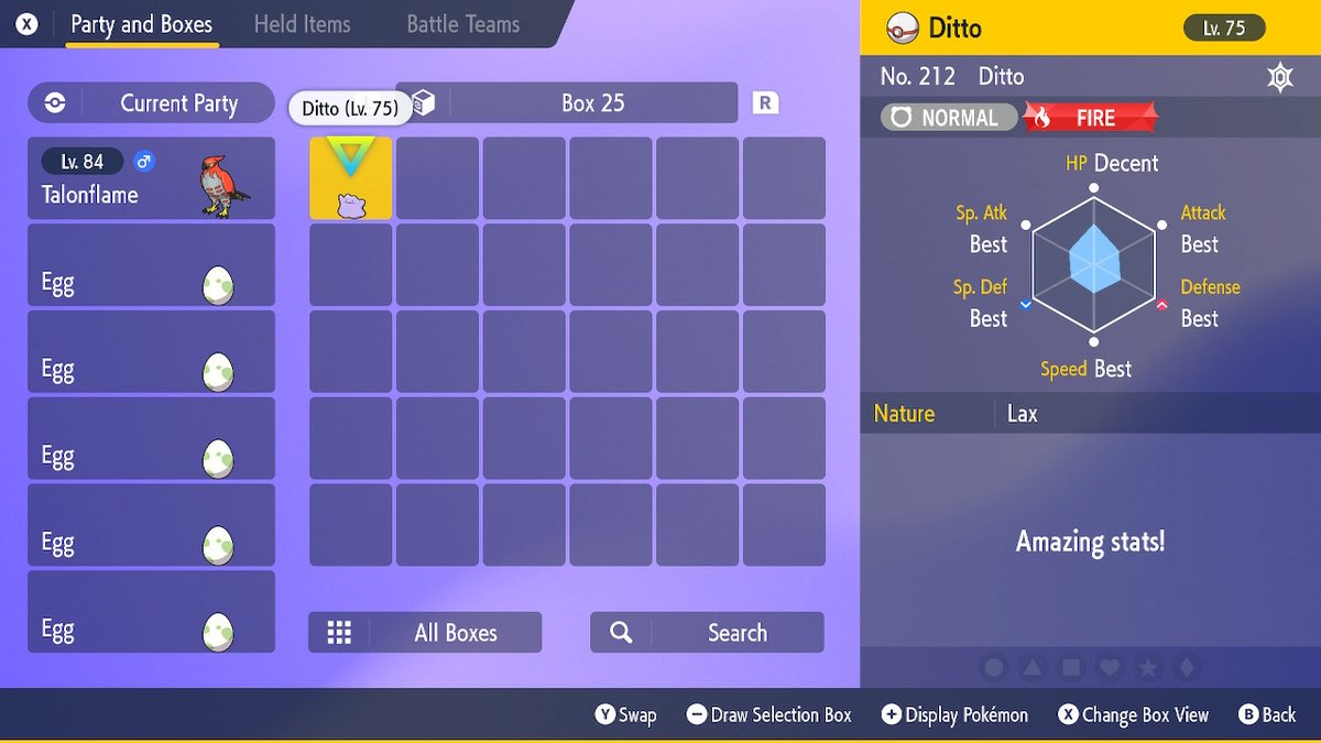 rubilox's tweet photo. [Give] 5iv ENG Ditto 
[Want] 5iv or 6iv non-ENG Ditto 
#PokemonScarletViolet #NintendoSwitch #dittotrade #PokemonScarlet #PokemonViolet #5ivDitto #PokemonTrade https://t.co/FloqvB1H8b