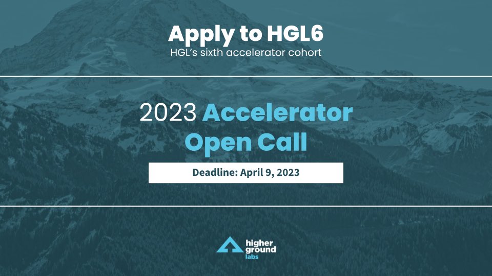 📣 Are you an early-stage #PoliticalTech founder? ⁦<a href="/highergroundlab/">Higher Ground Labs</a>⁩ has launched the Open Call for their 2023 Accelerator #HGL6. Apply before April 9 to receive investment, mentorship, community &amp; more: app.speechifai.tech/s/7Rcp2WbKpqo0…