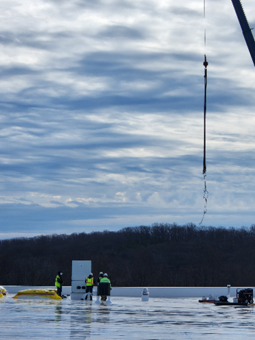 FullDistBrewing's tweet photo. Chiller on the roof day! The @merrittcs Teams executed a flawless lift and setup of the Full Distance @ProRefrig chiller. The countdown is underway to late spring opening. @Merrittprop @hauckarch #brewery #veteranownedbusiness #StaffordVA #beer https://t.co/J89rwo9ORb
