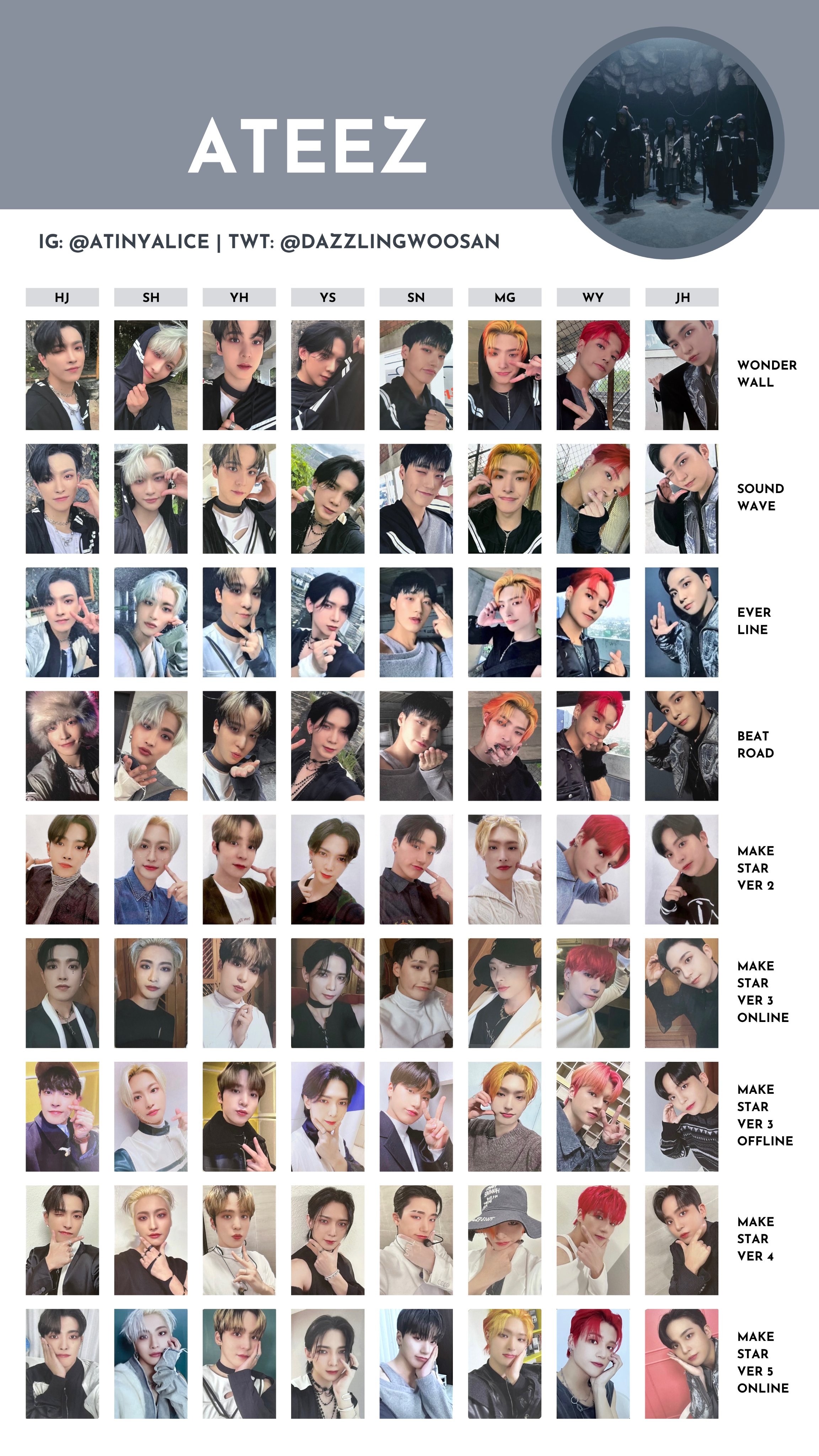 melody🧃 on X: &ldquo;ATEEZ [SPIN OFF : FROM THE WITNESS] — photocard 