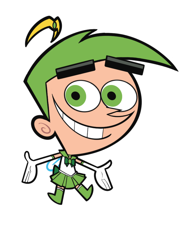 Sailor Cosmo! Usagi’s ultimate form in Sailor Moon!
….or Cosmo’s ultimate form in Fairly Oddparents?

Definitely the final edit of this piece, though. I kept forgetting details….