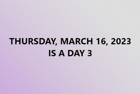 Henninger High School (@henningerscsd) on Twitter photo THURSDAY MARCH 16 IS A DAY 3 THURSDAY MARCH 16 IS A DAY 3