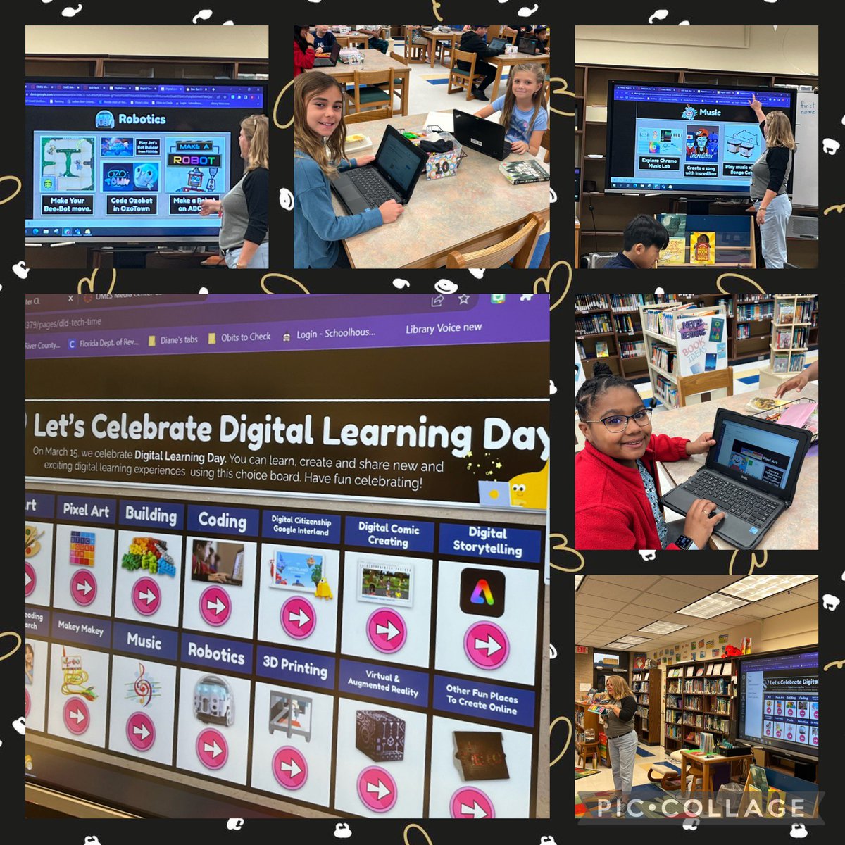 Our students had a blast 🚀 celebrating Digital Learning Day!! Thankful to have @DianeParentela who created a site with all these great digital treasures for them to explore! 🤩 💻 @MagnetOsceola