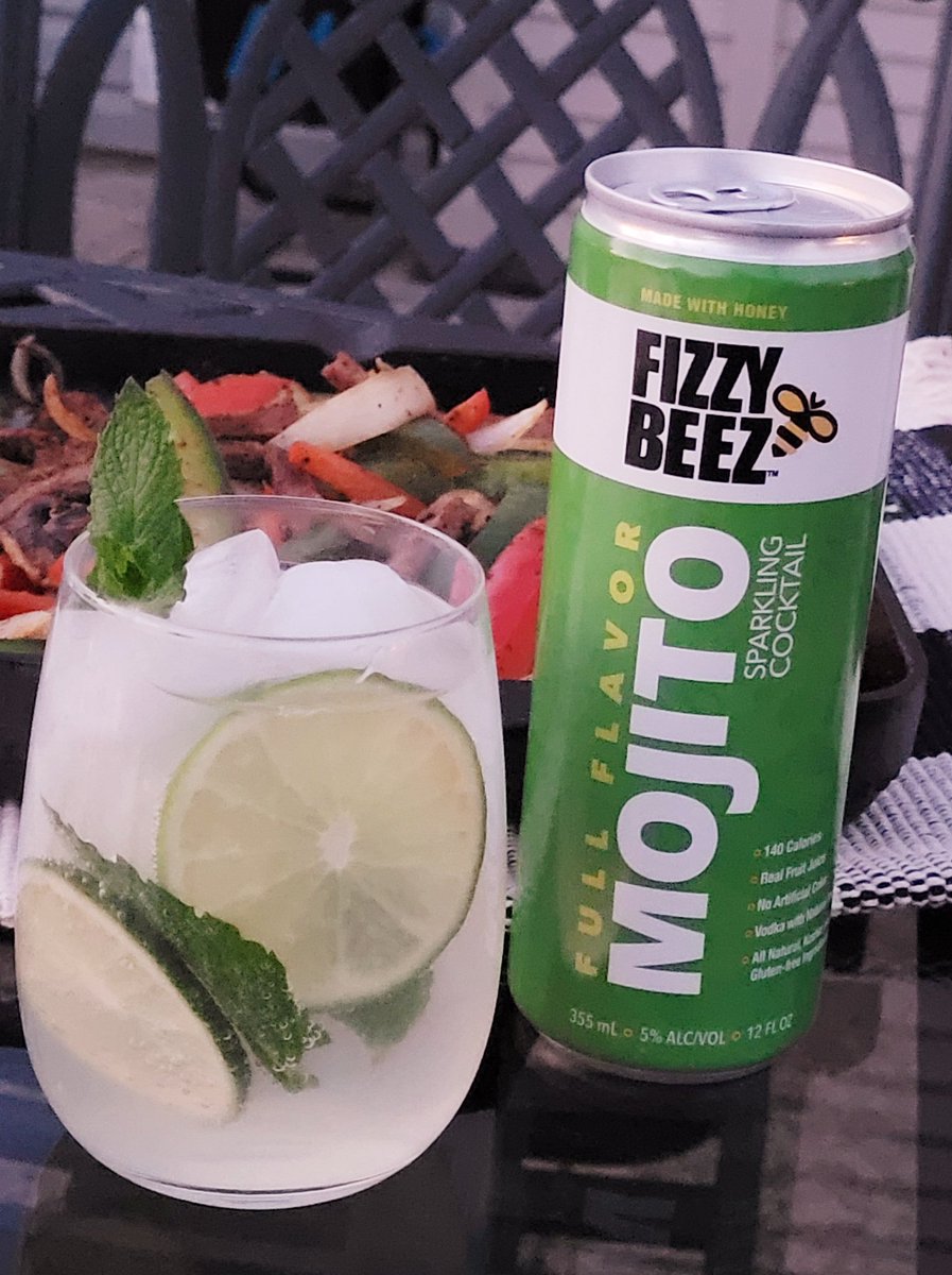 The best part of Taco Tuesday was my Fizzy Beez Mojito! Thank you, Fizzy Beez, for introducing me to your products!

These ready-made, vodka based sparkling cocktails are available in Mojito, Margarita, Cosmo, and Moscow Mule.