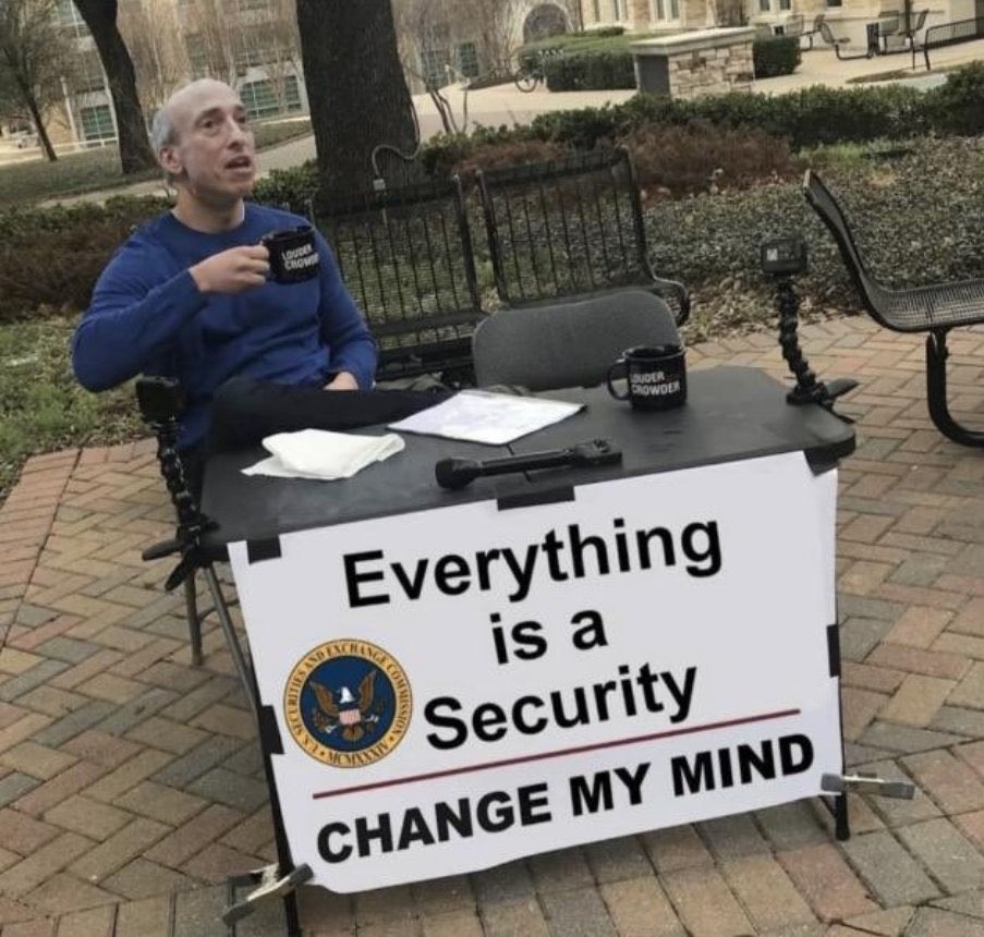 WhaleFUD's tweet photo. Gensler be like https://t.co/20TBp4QzHv