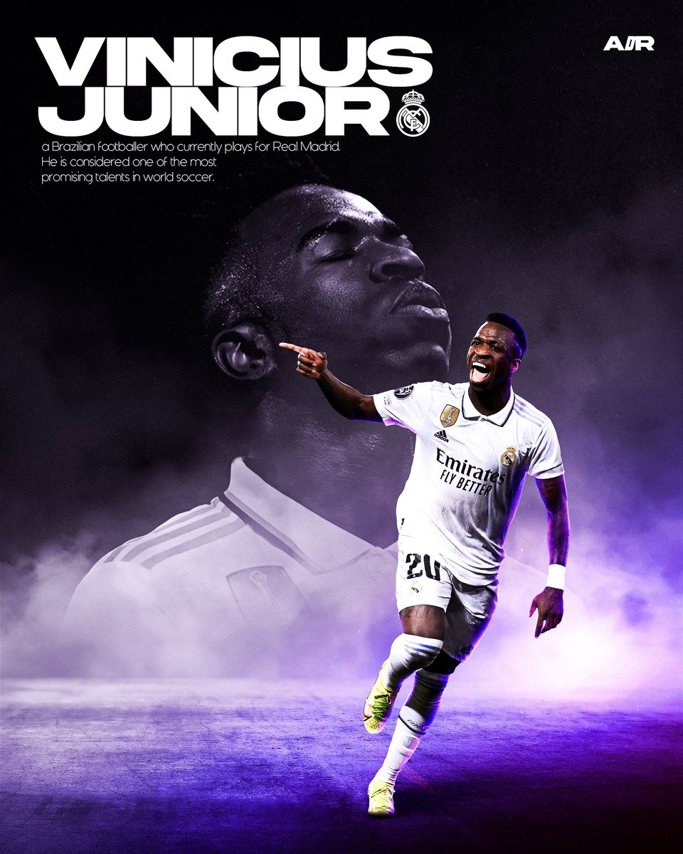 AdrDesigns's tweet photo. #Vinicius #Junior #RealMadrid #Madridistas #madridliverpool #ChampionsLeague #sports #design #photoshop https://t.co/oDU24wqkwK