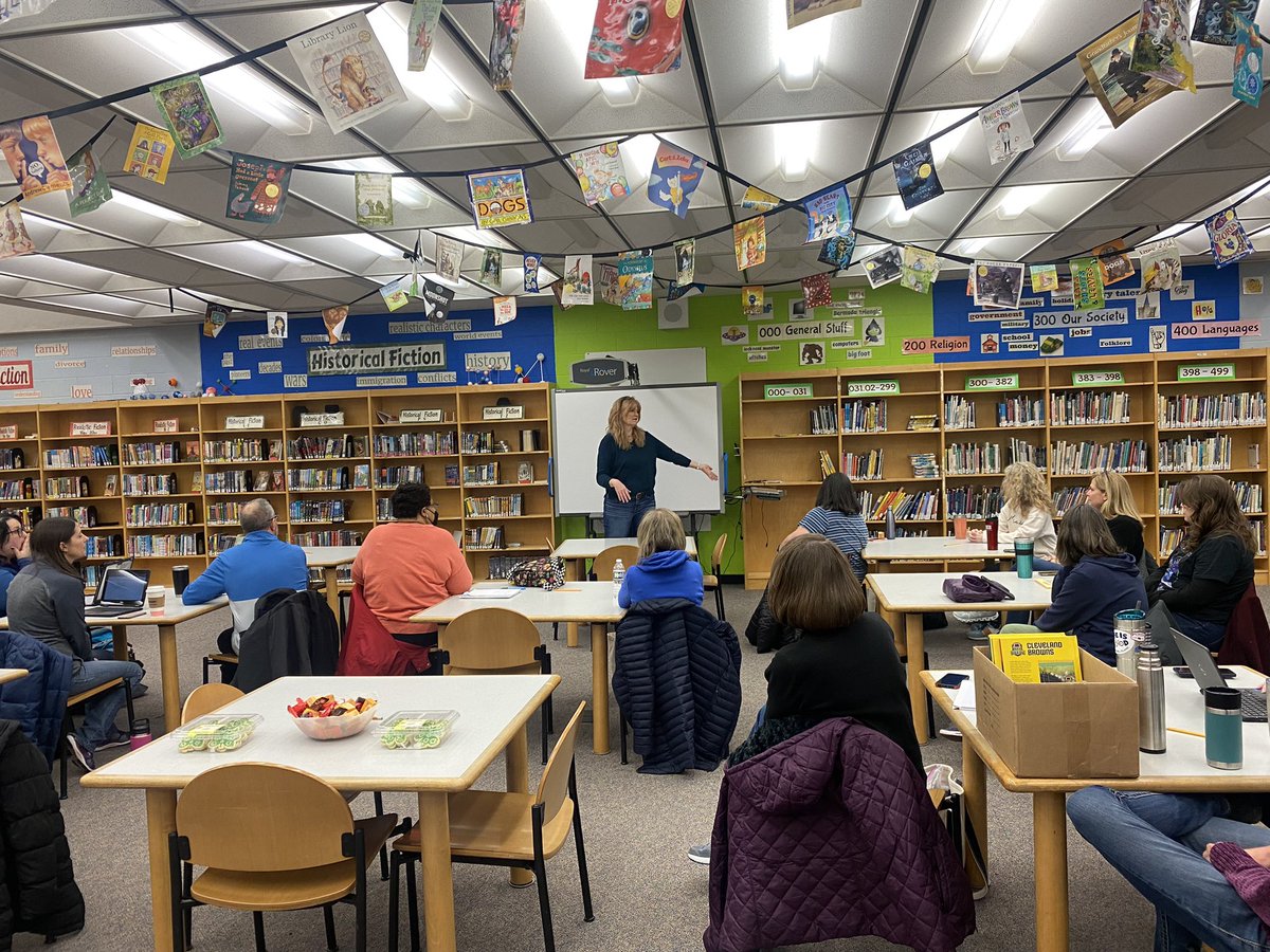 jlbowling's tweet image. Library media specialist Ann O’Harris shares how she genrefied her library and the positive impact it has had on circulation and students finding books they want to read. #LivoniaPride #FutureReadyLibs