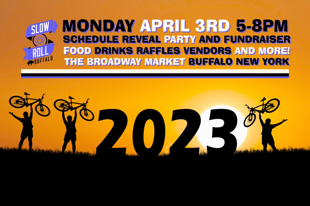 Slow Roll Buffalo (@slowrollbuffalo) on Twitter photo Join us Monday April 3 at The Broadway Market for our 2023 Schedule Reveal Party. Food. Drinks. Raffles. Vendors. #buffalo #slowrollbuffalo #bikeblfo <a href="/broadwaymkt/">The Broadway Market</a> Join us Monday April 3 at The Broadway Market for our 2023 Schedule Reveal Party. Food. Drinks. Raffles. Vendors. #buffalo #slowrollbuffalo #bikeblfo <a href="/broadwaymkt/">The Broadway Market</a>