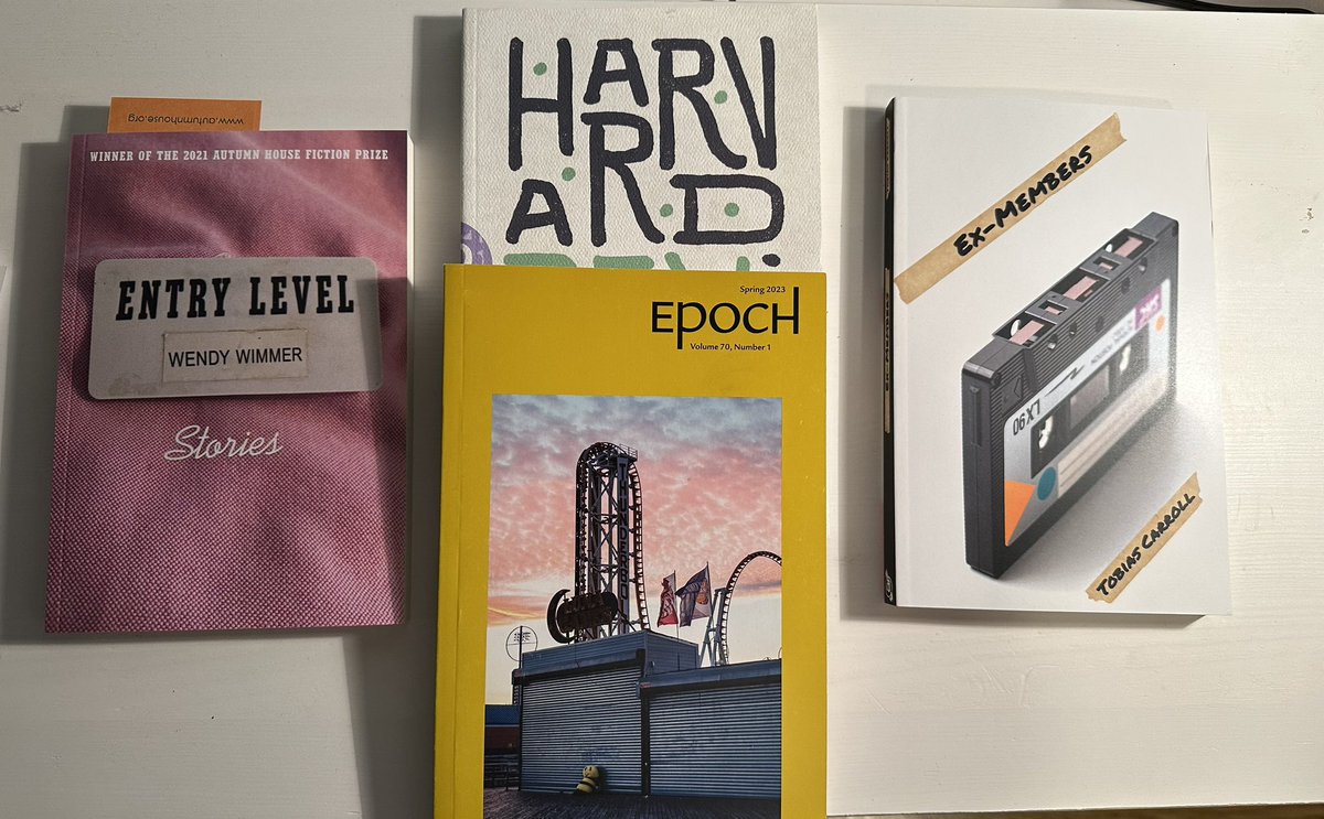 Unpacking my great #AWP23 haul featuring @TobiasCarroll, @Harvard_Review, @wendywimmer and many more…