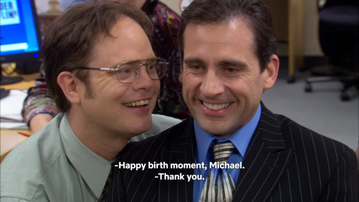 the office posts on Twitter: