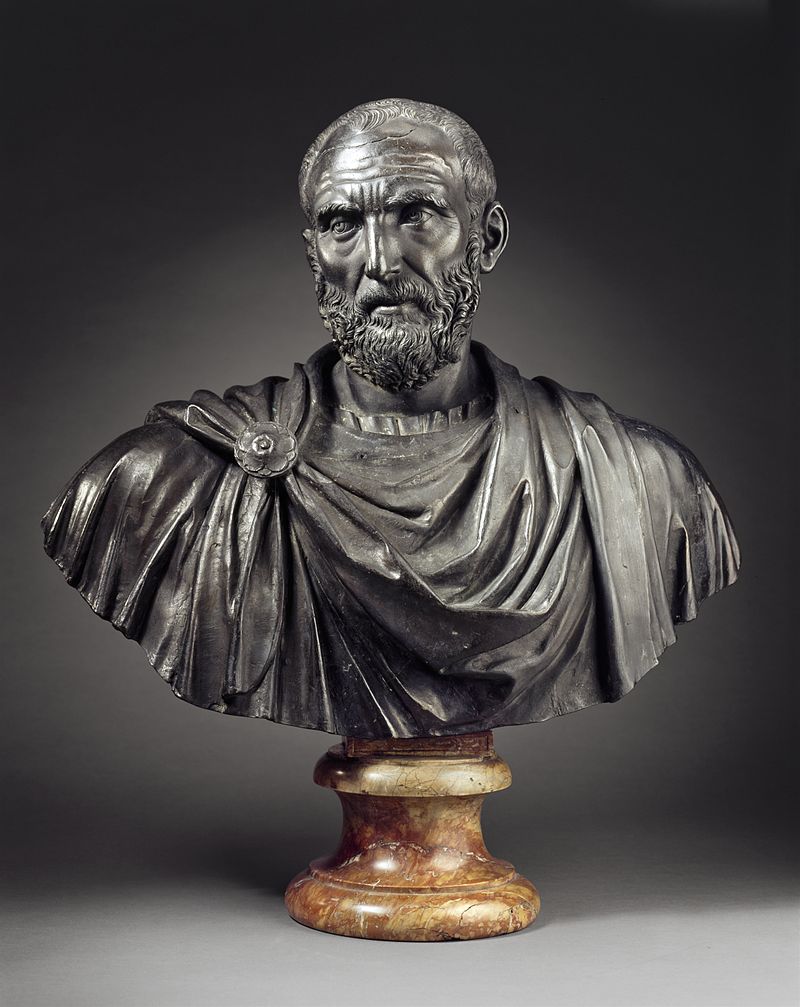 Bust of Lucius Junius Brutus by Ludovico Lombardo (1550)