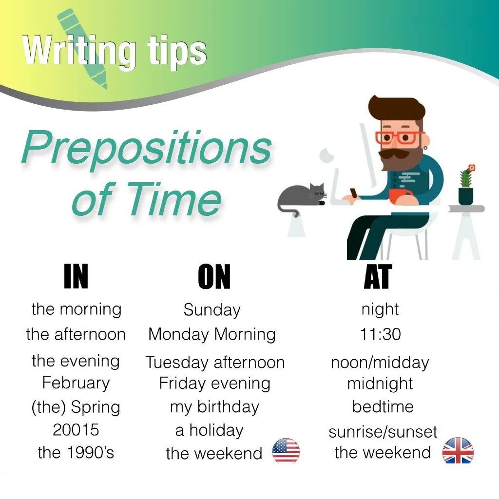provectus_mty's tweet photo. #LearnEnglish #AprendeIngles #BusinessEnglish
#prepositions #precisetime #longperiods #daysanddates https://t.co/uY44irG690