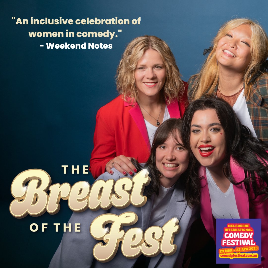 We simply ❤️ supporting women in comedy. Book your tickets to see The Breast of the Fest at the upcoming <a href="/micomfestival/">Melbourne International Comedy Festival</a>! March 30th - April 23rd 🎟️ bit.ly/botf2023 #MICF #Melbourne