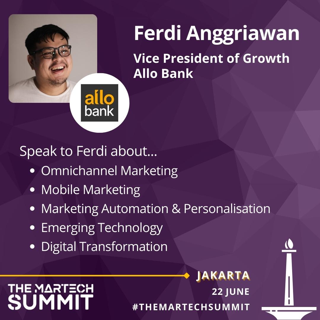 Martech_Summit's tweet photo. Welcome Mr Ferdi Anggriawan from @AlloBankID to The MarTech Summit in Jakarta on 22 June 2023!
Find out more at: https://t.co/TBAgrP0ZOR
π¦ Super Early Bird Sale Now On Until 30 March!
#themartechsummit #martechasia #jakartasummit #marketingautomation #digitaltransformation https://t.co/I1s3J66cPI