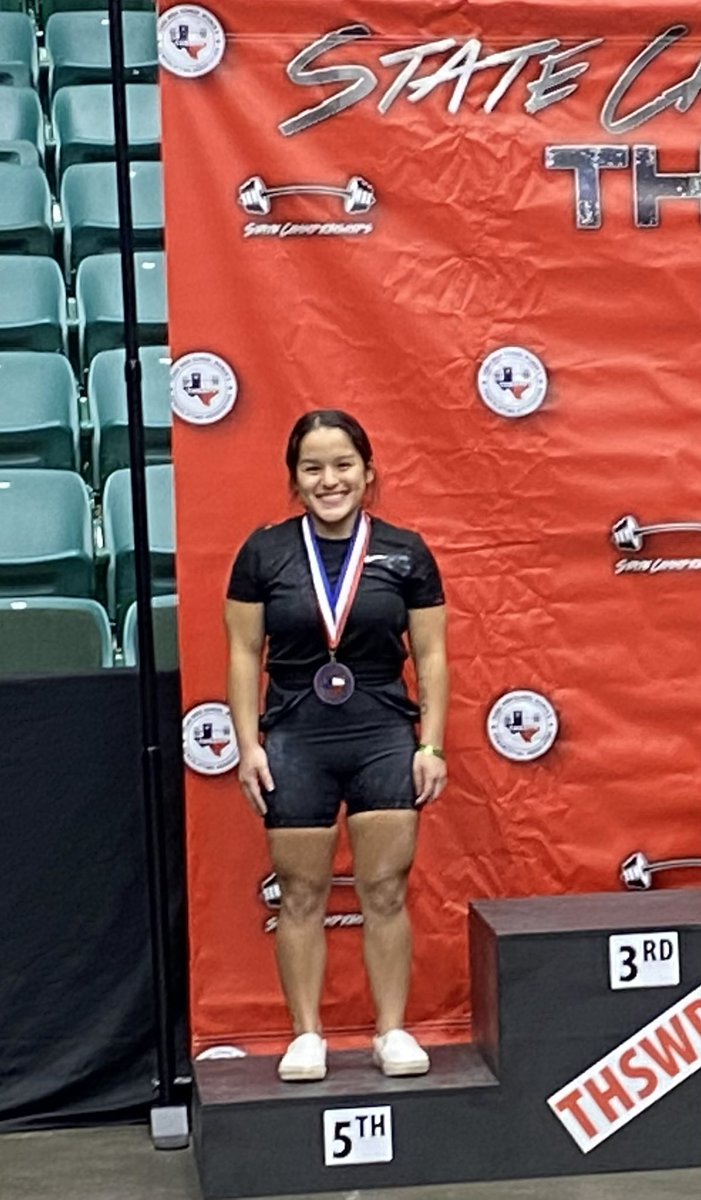 flatoniadogs's tweet photo. Congrats to junior Lady Dog Aaliyah Mendez on her 5th place finish in the THSWPA STATE Meet in Frisco. She competed in the Class 2A 114 lb. class. This was her second time competing in the State Meet, she also competed as a freshman. #flatoniaproud https://t.co/14PuSMMIxB