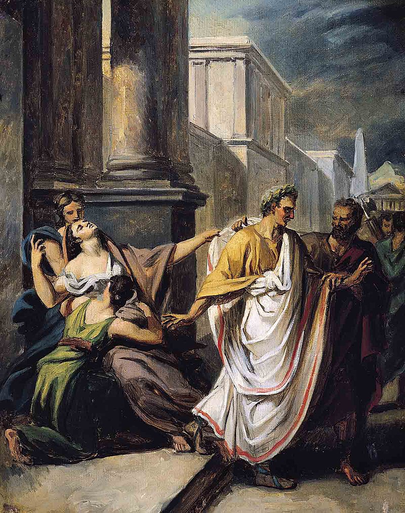 Caesar Leaves for the Senate by Abel de Pujol (early 19th century)