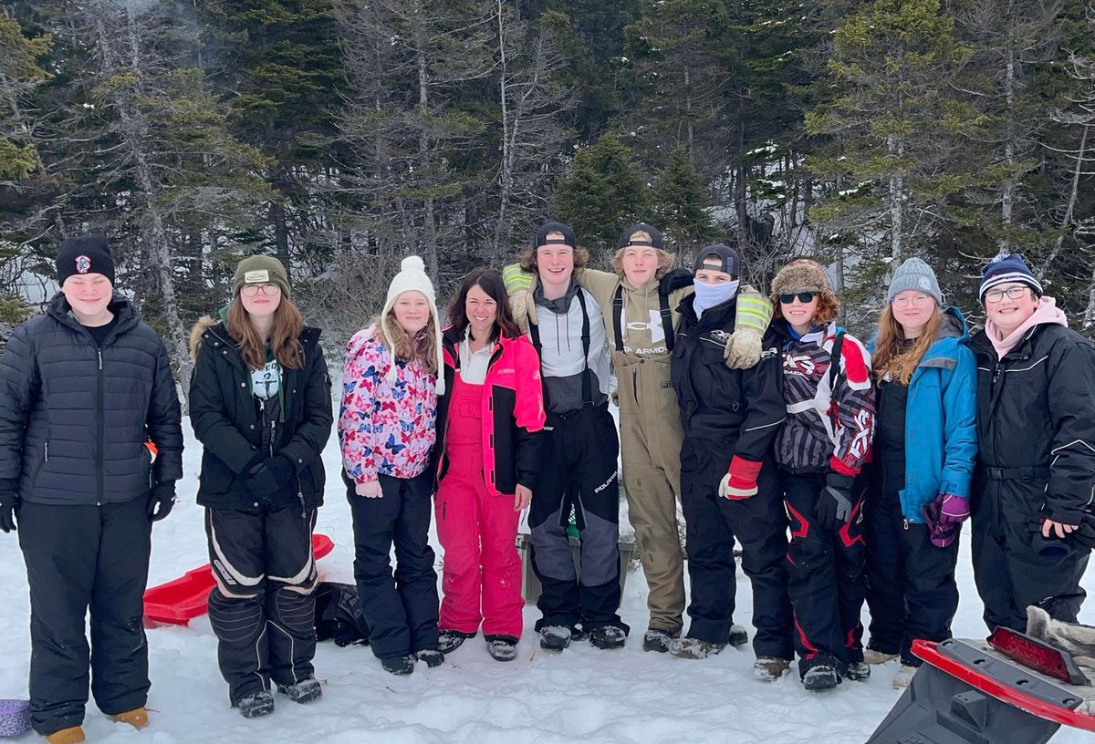 HuxterClass's tweet photo. On Mar 15, Ms Harding's 8/9 class at Lumsden Academy darted outdoors with the 6/7 class for a boilup #DartOutdoors @schoolsportsnl @NLESDCA https://t.co/qLCwGX8lpD