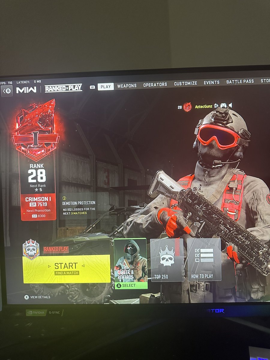 AztecGunz's tweet image. Thanks to @itsEazyKill and @MoneyyLos Finally Crimson 😎