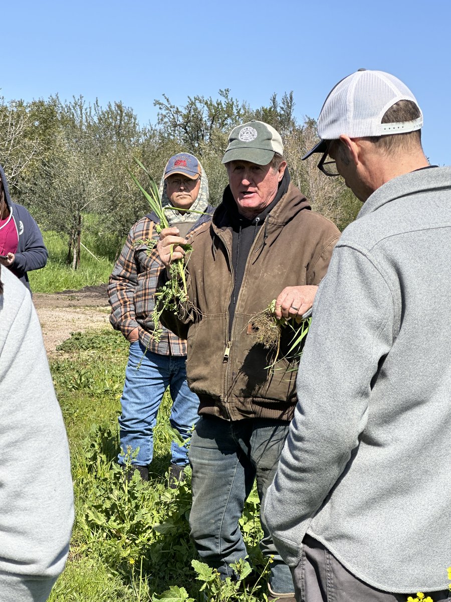 LandBasedEd's tweet photo. We had a beautiful day at @full_belly_farm with Sand County Foundation! Farmer Paul shared some of the mysteries of soil ecology and Chef Amon and crew treated us to a fabulous lunch as we saw what 40 years + creative people can do in a creative place. #agproud #capayvalley https://t.co/U1R4Ea85F4