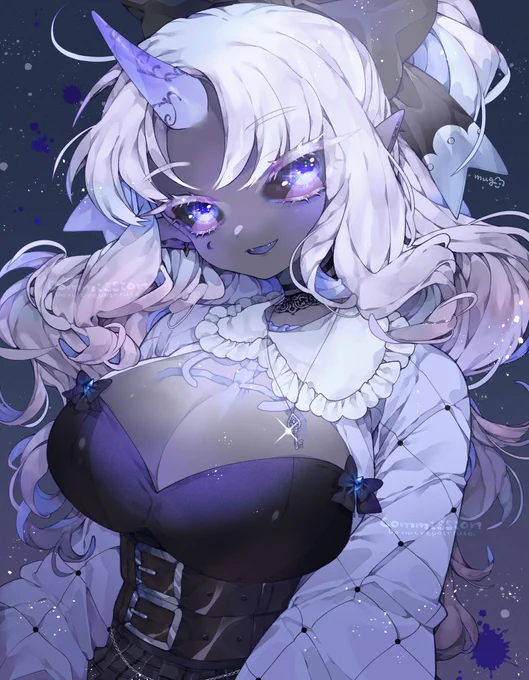VtuberのLanora Nihilさま( #Lanora_vt )を描かせて頂きましたskebご依頼ありがとうございました〜!#lanorart 