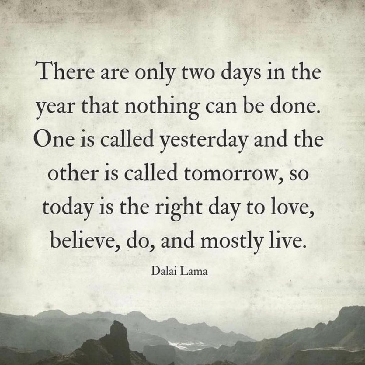 Don’t worry about what happened yesterday or what might happen tomorrow. Focus on today and all the good you can do right now. #edchat