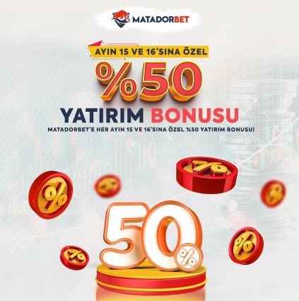 kullanmayanlar's tweet photo. #Matadorbet Tüm oyunculara Özel Bonuslar ;

Giriş adresi : https://t.co/otjNWwXSai

Sizin için aklınıza gelebilecek tüm özel günler için özel bonuslar yalnızca Matadorbet'te...

• Ayın 15 ve 16'sına Özel %50 Yatırım Bonusu.

Güncel haber ve duyurular için @MatadorbetResmi adresini takip etmeyi unutmayınız...
