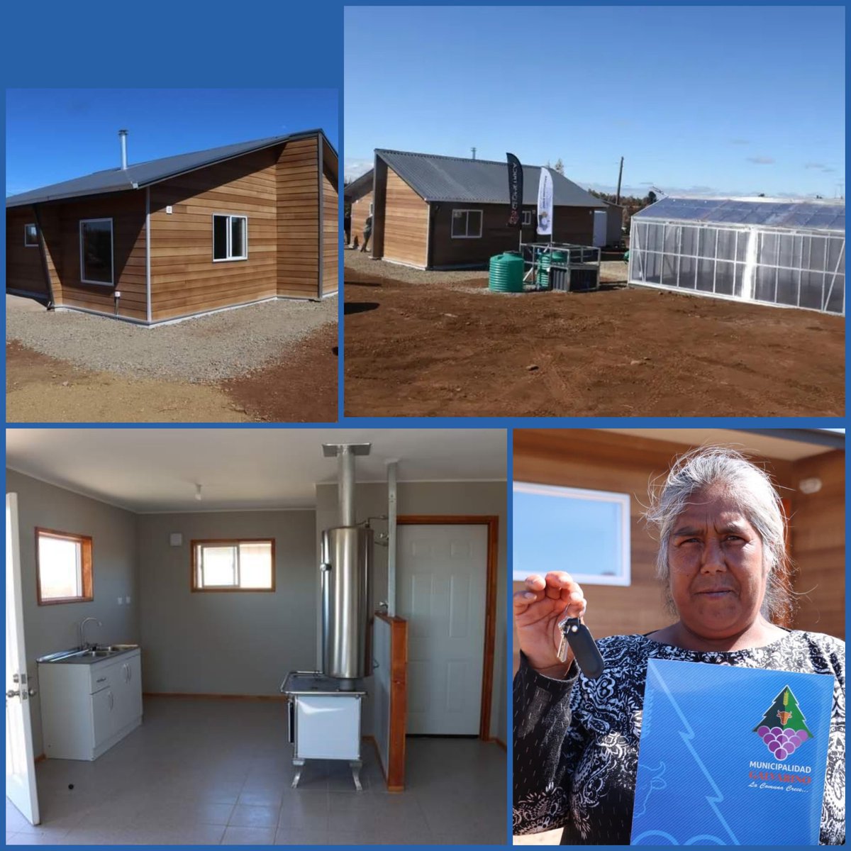 BuscandoElHori's tweet photo. El Gobierno de Boric hizo entrega de la 1a casa definitiva en Galvarino tras los incendios. Consta de 61,09 mt2, de hormigón en su obra gruesa, muros metalcon, aislación térmica, instalaciones sanitarias, vidrios termo paneles, invernadero de 23,6 mt2 y más. #BoricNoEstaSolo https://t.co/J4LRnopXSC