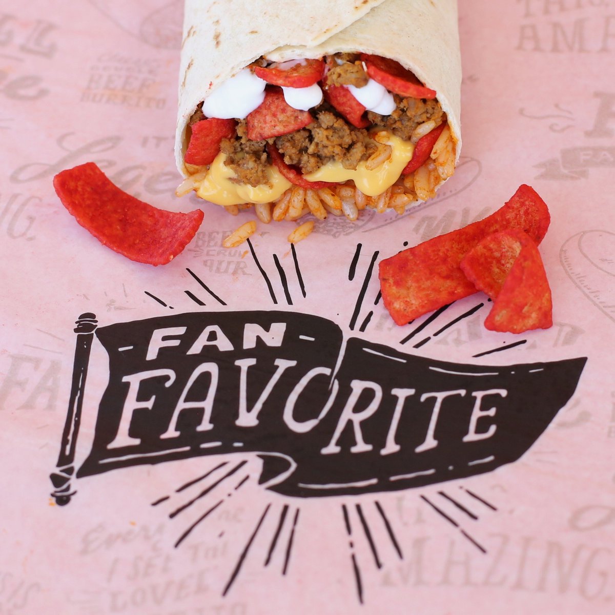 bcbmovement's tweet photo. @tacobell Then pass along the message to someone who can. You're in the same building. #BeefyCrunchMovement

#BRINGBACKTHEBEEFYCRUNCH #8Tattoos #12Years #65000FANSonFACEBOOK #FlaminHotFritos https://t.co/ac4zJoVN45