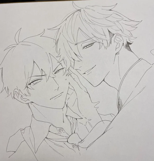 因みに完成撮り忘れて手元にカラーの写真がありませんでした🥹
こんな感じのイラストです https://t.co/LgDhTz80CE 