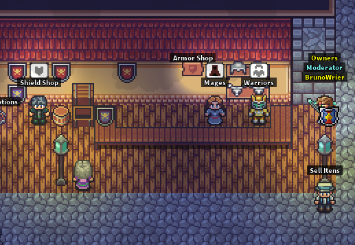 You will find the best stores in the capital city! It's the coziest place to shop with your friends! ⚔

Check out my upcoming mmorpg!
༼ つ ◕_◕ ༽つ*:･ﾟ✧💛💜 
#indiegame #indiedev #mmorpg #rpgmaker #gamedev