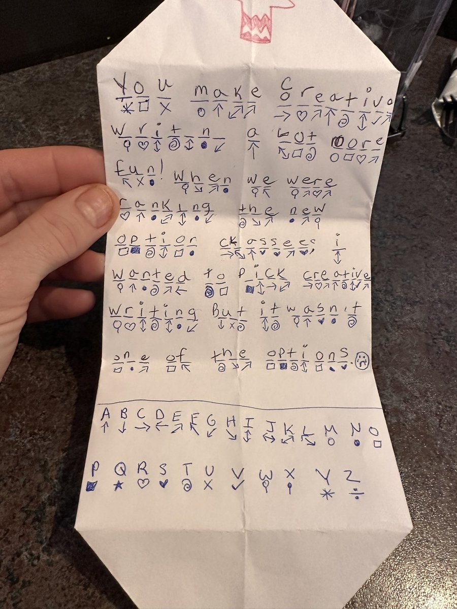 So this was the highlight of my day. Who new my creative writing class was so much fun. <a href="/Lacombejrhigh/">Lacombe Junior High</a> <a href="/WCPS72/">Wolf Creek Schools</a> #teaching #jrhigh