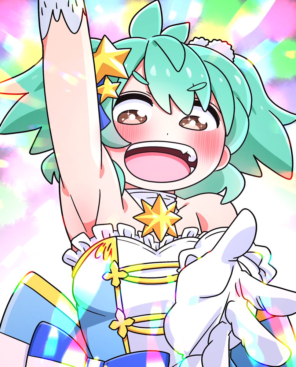 「本日は私の太陽、ときめきアイドル伊澄いずみに魂込める藤川茜さんのお誕生日デス #」|怪人デベソのイラスト