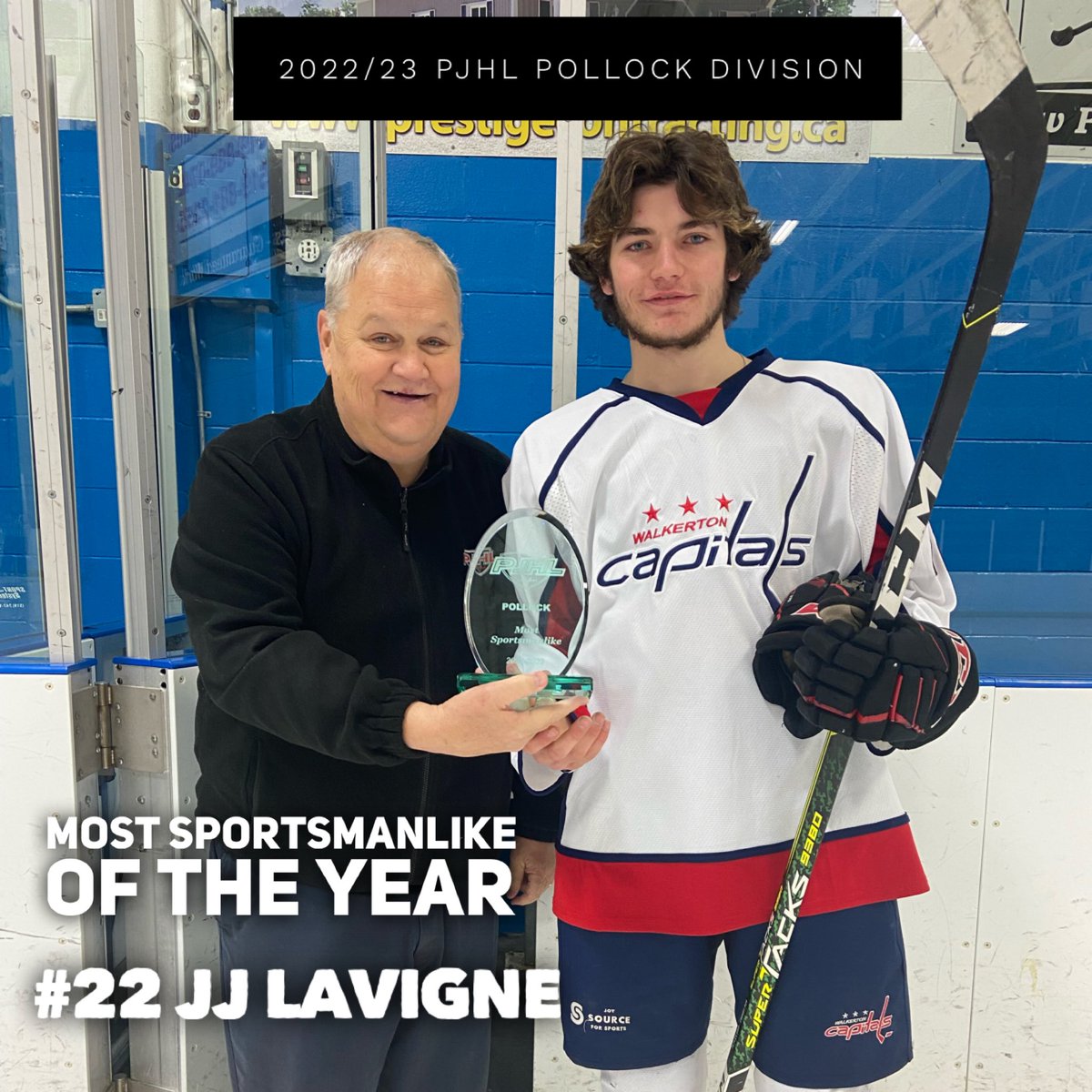 Before the game tonight, North Conference Manager, Doug Kennedy, presented Kyle and JJ with awards!

Congratulations boys!