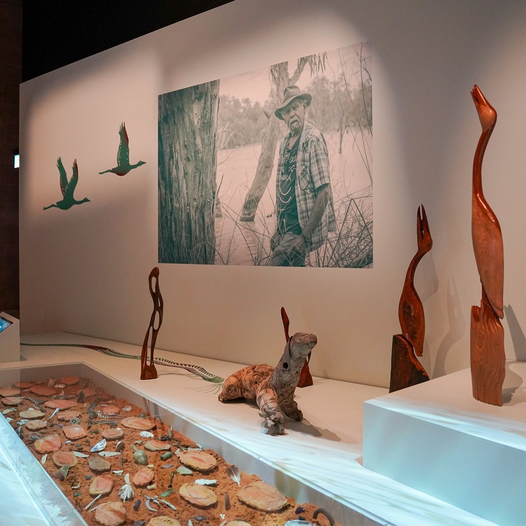 austmus's tweet photo. Barka: The Forgotten River is open from today ⚫️🟡🔴
The Barka is the longest river in Australia at 1,472km long with more than three million people depending on its flowing water, however it is under environmental threat.
Find out more: https://t.co/KfdbK7oEJF https://t.co/BUfS9nvPmn