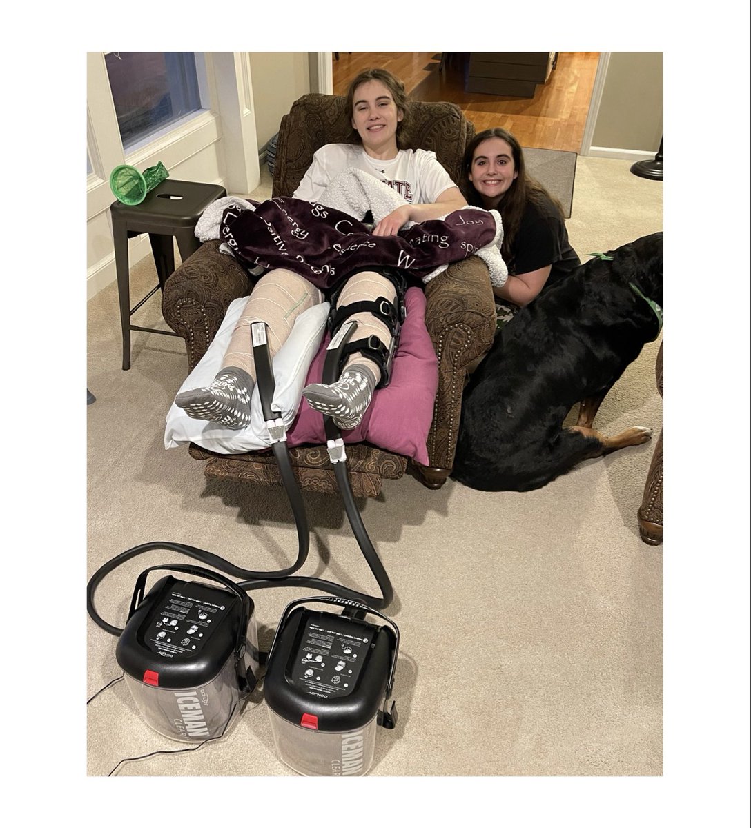 Round 2. <a href="/RaeganHalliday/">Raegan Halliday</a> tore her same ACL just days before being cleared. Surgery went well using patella tendon from other knee. Zero doubt about her effort or motivation for her comeback. Wishes she could  be with <a href="/NMStateWBB/">NM State WBB</a> but cheering loud from KS!