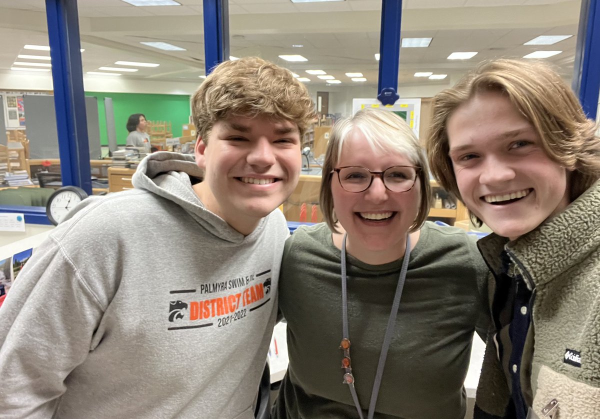 It’s always a great day when former students come and visit!