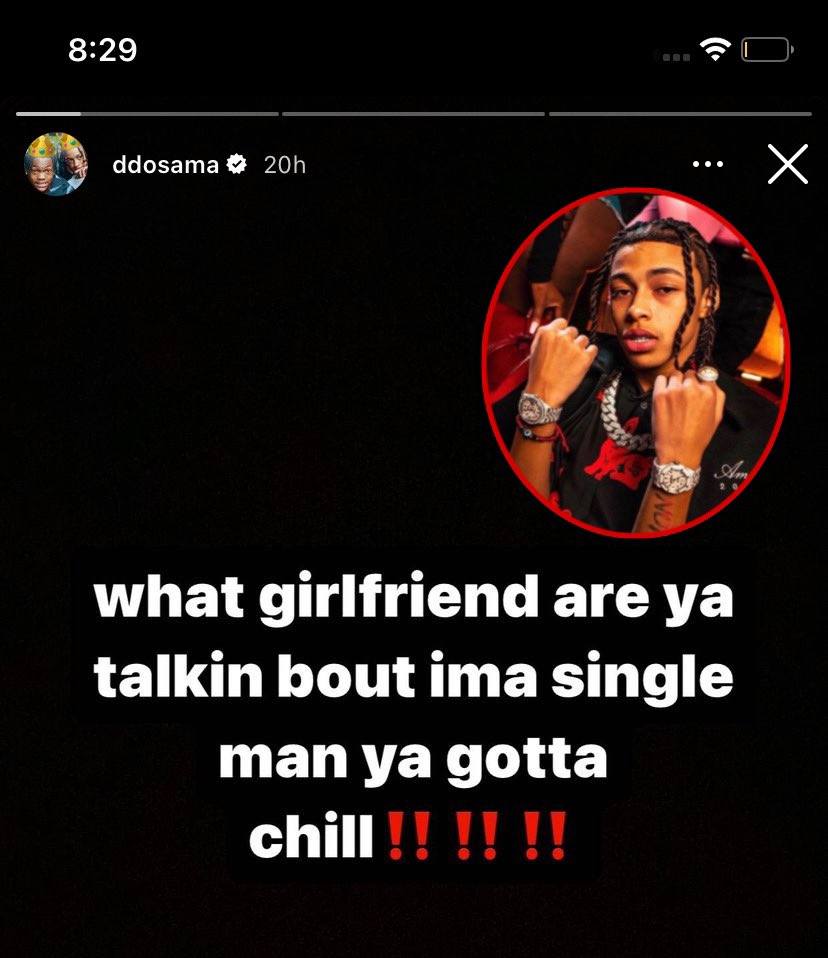 ddosamau's tweet photo. DDOsama Said he Single, What’s Y’all Thoughts On This 👀⁉️ #DDOsama #Explore https://t.co/oEX4SuxfUb